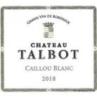 Chateau Talbot - Caillou Blanc 2019