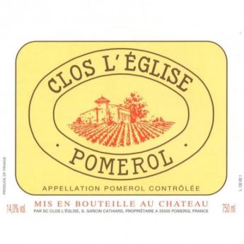 Clos L'Eglise - Pomerol 2016