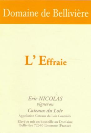 Domaine de Belliviere - Coteaux Du Loir L'effraie 2020