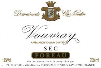 Domaine du Foreau - Clos Naudin Vouvray Sec 2014