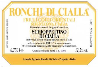 Ronchi di Cialla - Schioppettino di Cialla 2012