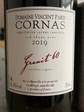 Domaine Vincent Paris - Cornas Granit 60 2019