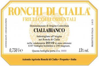 Ronchi di Cialla - Friuli Colli Orientali Cialla Bianco 2021