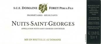 Forey Pere et Fils - Nuits Saint Georges 2022