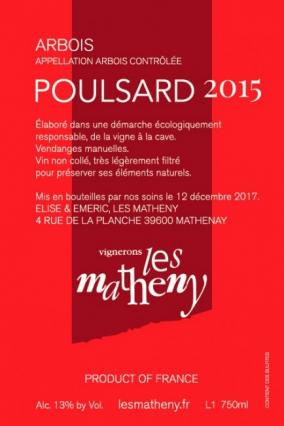 Les Matheny - Arbois Poulsard 2022