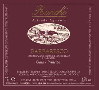 Ronchi - Barbaresco Gaia-Principe 2020