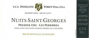 Forey Pere et Fils - Nuits St. Georges 1er Cru Les Perrieres 2022