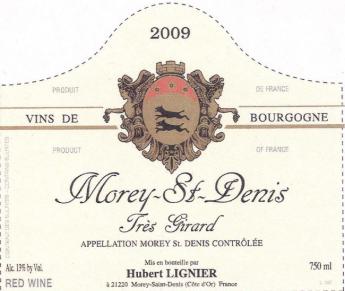 Hubert Lignier - Morey St. Denis Tres Girard 2021