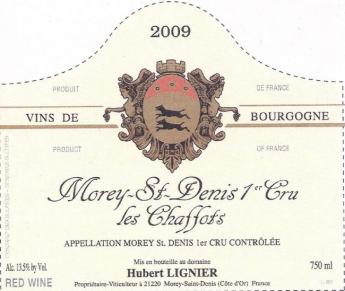 Hubert Lignier - Morey St. Denis 1er Cru Les Chaffots 2021