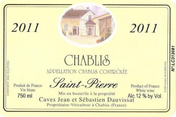 Jean Et Sebastien Dauvissat - Chablis Saint-Pierre 2023