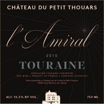Chateau du Petit Thouars - Chinon L'Amiral 2018