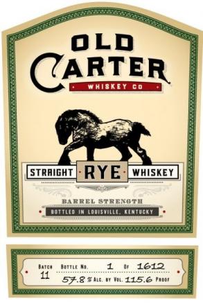 Old Carter - Straight Rye Whiskey Small Batch 11