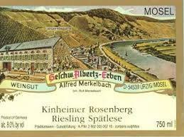 Merkelbach - Kinheimer Rosenberg Riesling Kabinett 2000